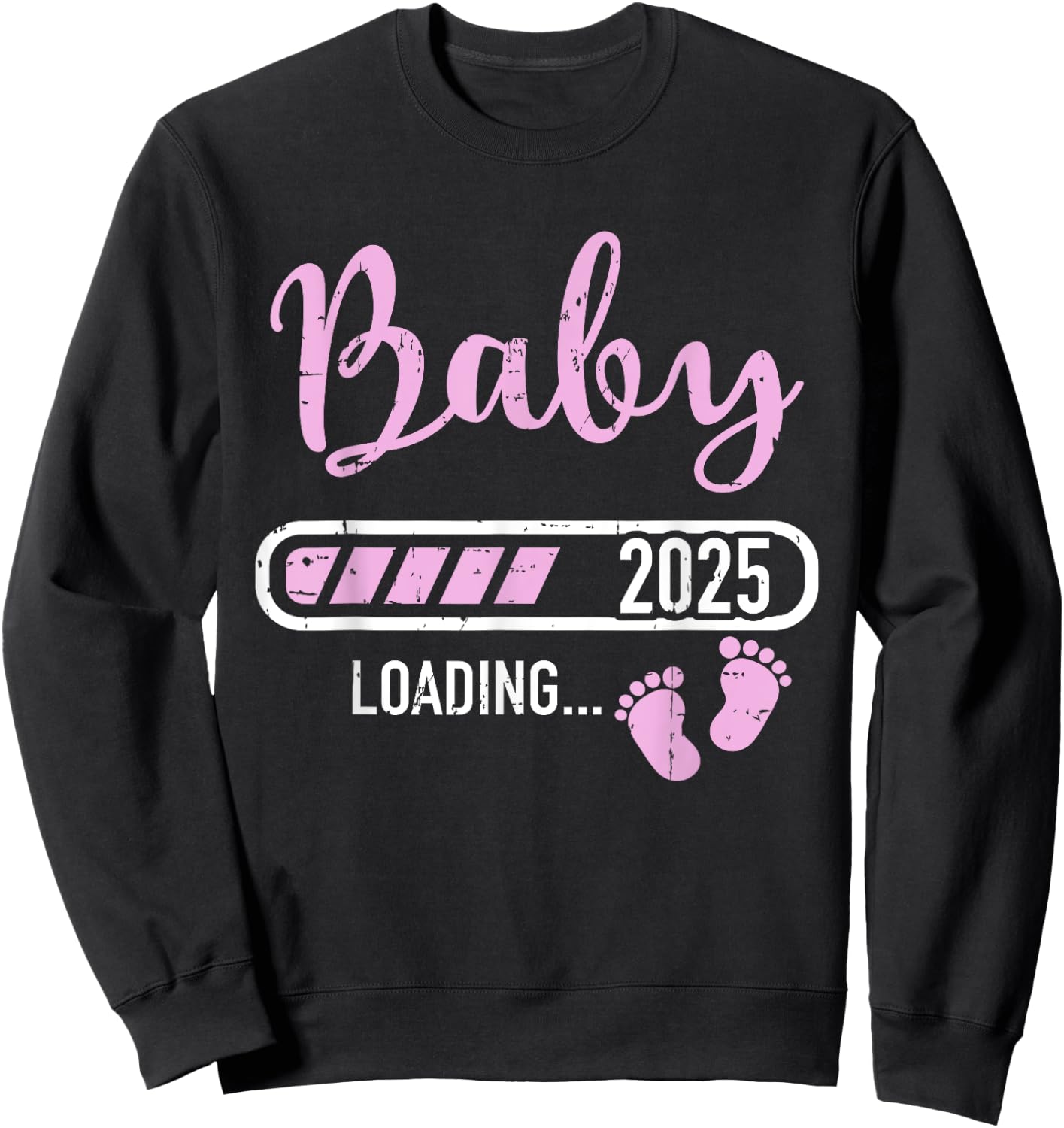 Baby loading 2025 for pregnancy announcement Sweatshirt - Sweatshirt | Black
