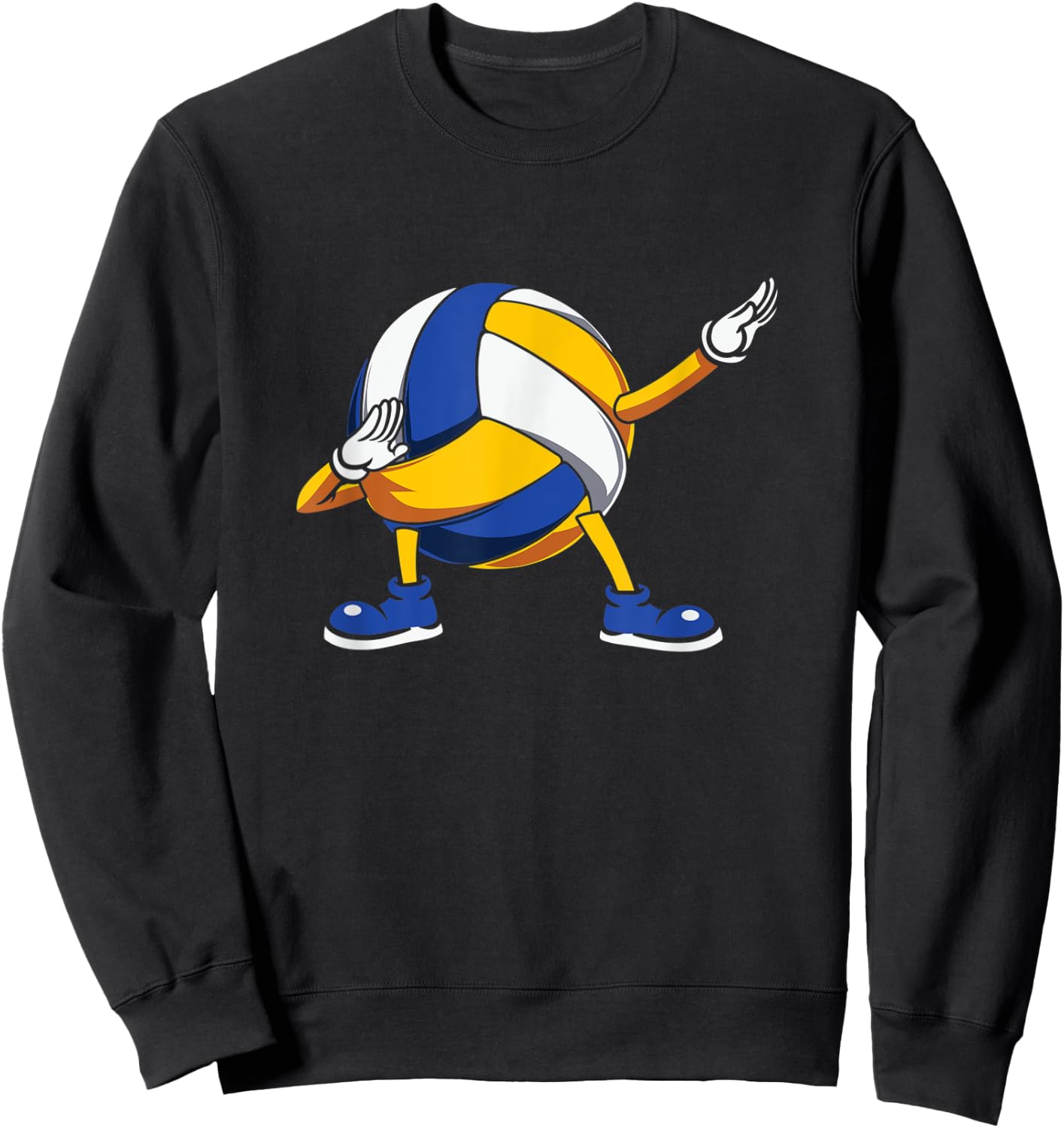 Volleyball Dab Dancing Dabbing Volleyball Lovers Sweatshirt - Sweatshirt | Black
