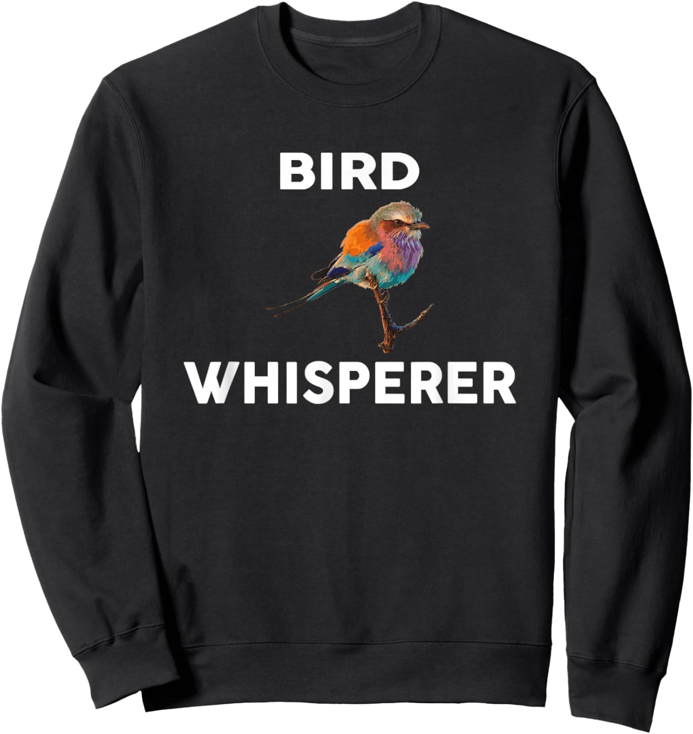 BIRD Whisperer Novelty BIRDS Sweatshirt - Sweatshirt | Black