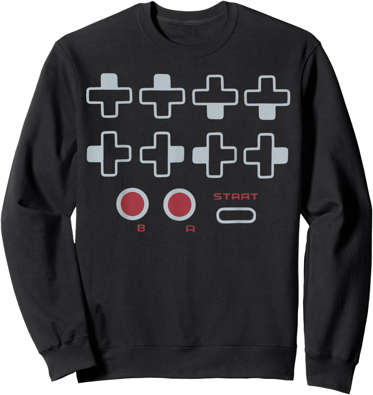 Cheat Code Contra Password Retro Game Gamer Gaming Sweatshirt - Sweatshirt | Black