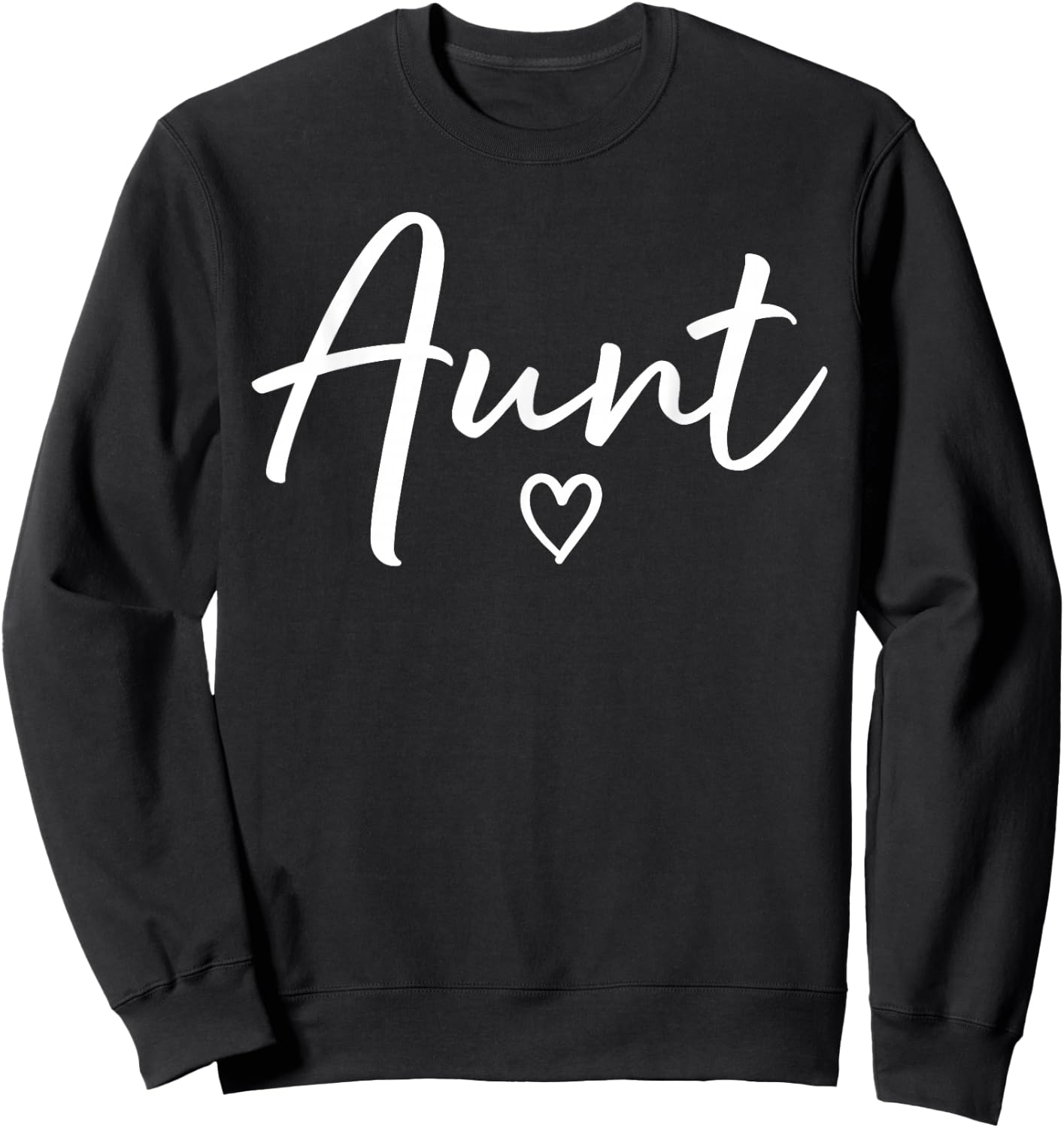Aunt Gifts Heart Mother's Day Aunt Sweatshirt - Sweatshirt | Black