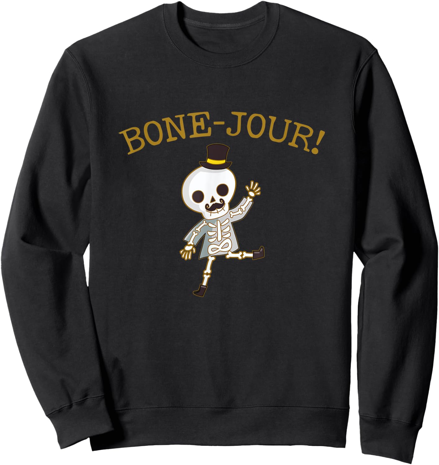 Bone-Jour - Gifts For Orthopedic Surgeons, Bone Doctors Sweatshirt - Sweatshirt | Black