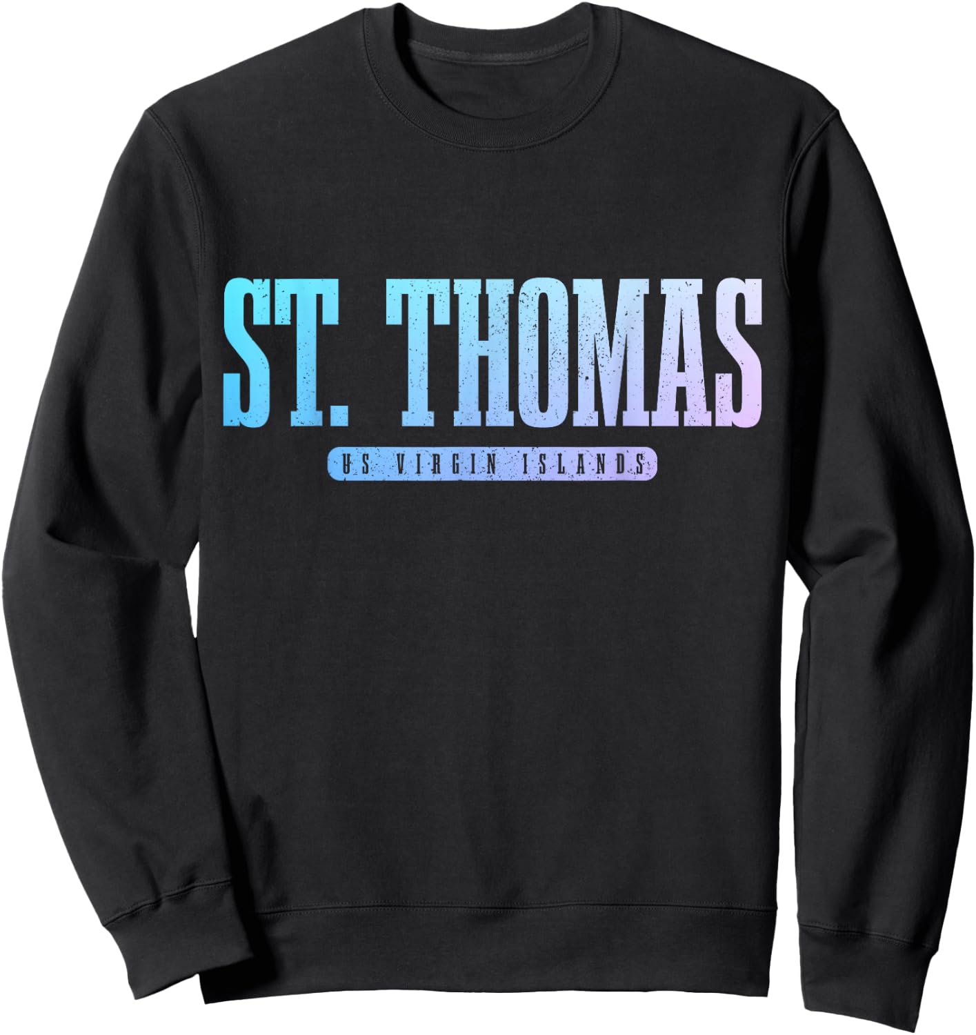 St. Thomas US Virgin Islands Pride Vacation USVI Vintage Sweatshirt - Sweatshirt | Black