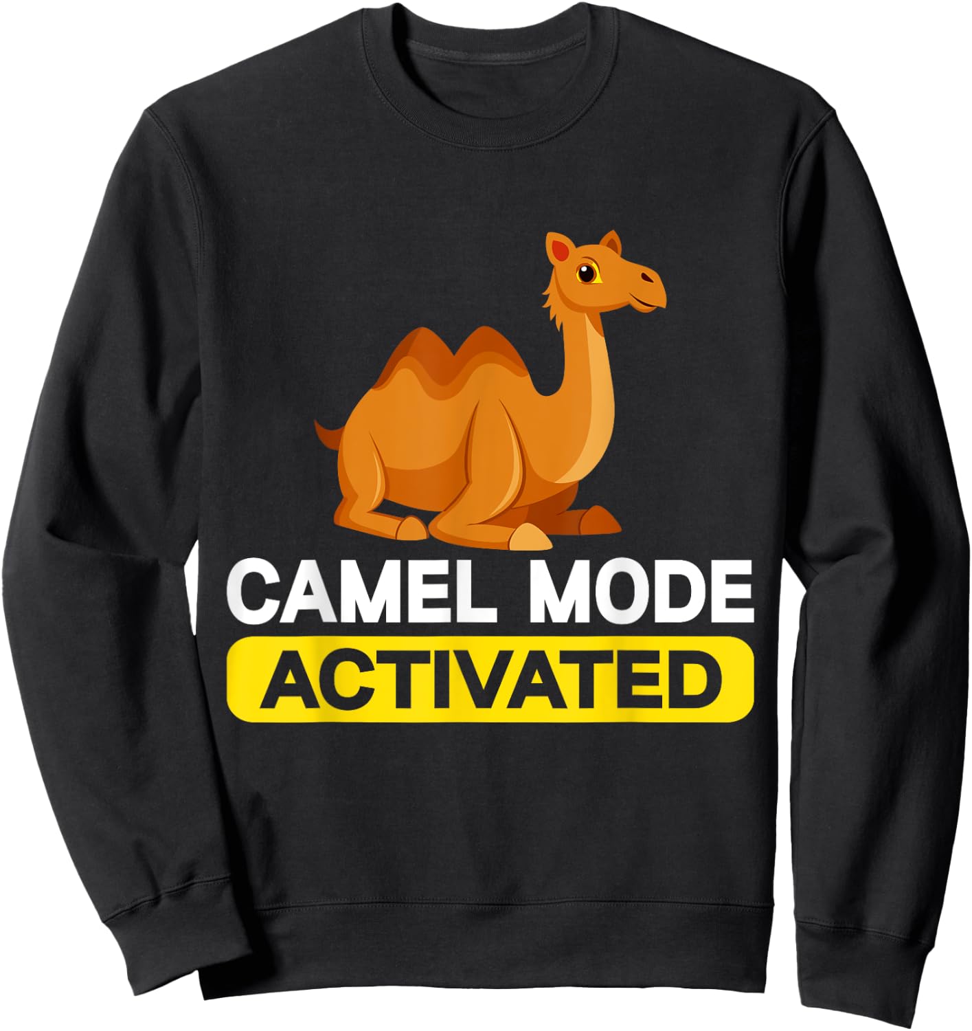 Camel Mode Activated Camel Sweatshirt - Sweatshirt | Black