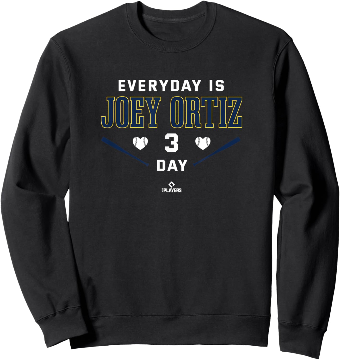 Everyday Is Joey Ortiz Milwaukee Baseball MLBPA Sweatshirt - Sweatshirt | Black