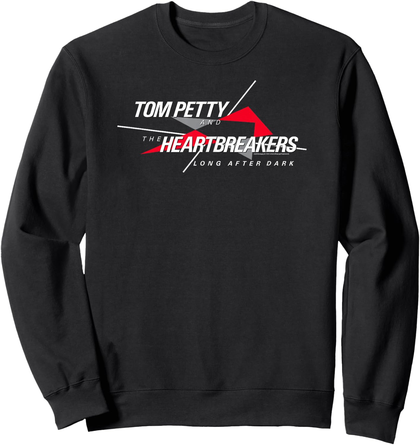 Tom Petty Long After Dark Logo White Letters Sweatshirt - Sweatshirt | Black
