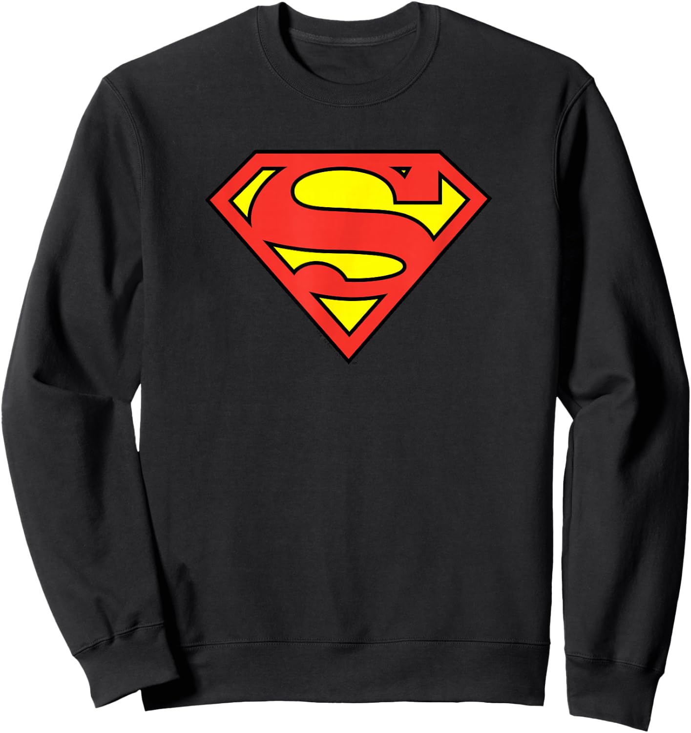 Superman Classic Logo Shield Sweatshirt - Sweatshirt | Black