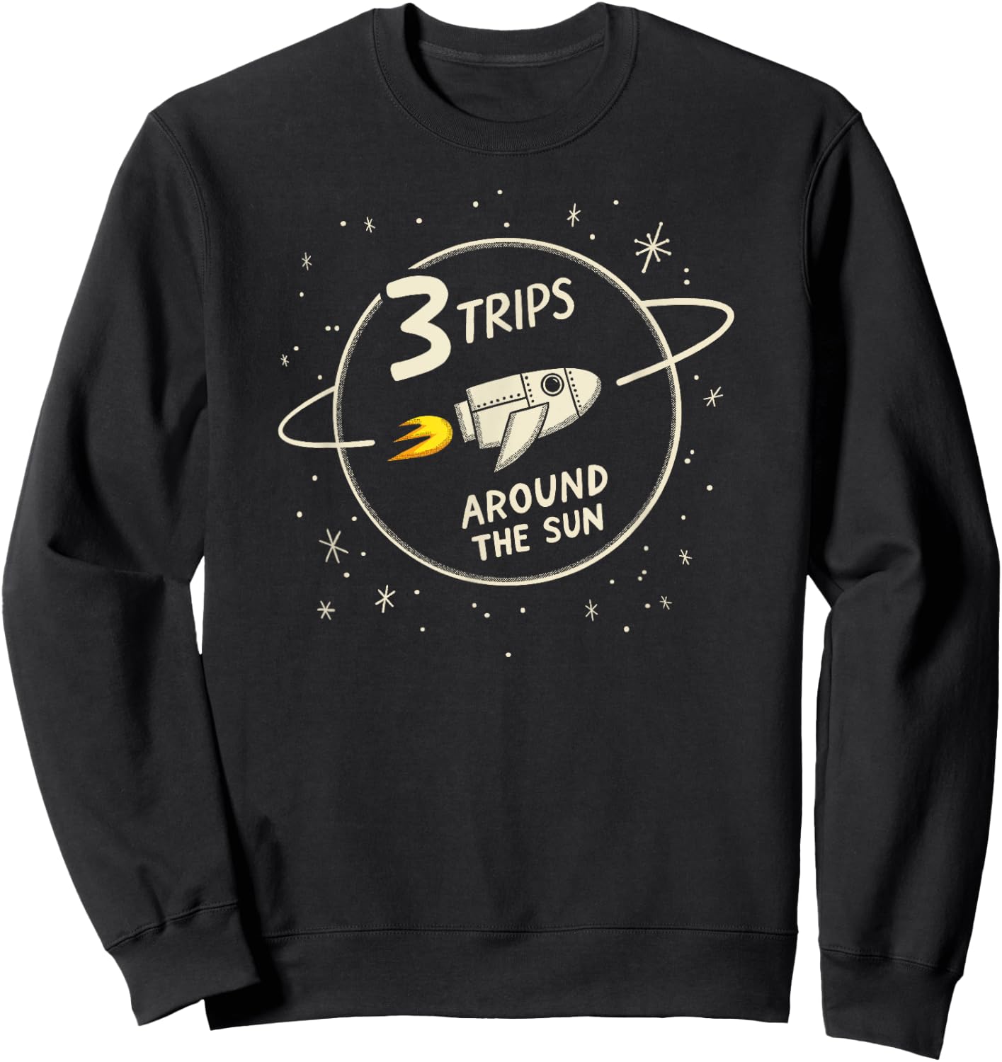 3rd Birthday Children's Room Theme Sweatshirt - Sweatshirt | Black