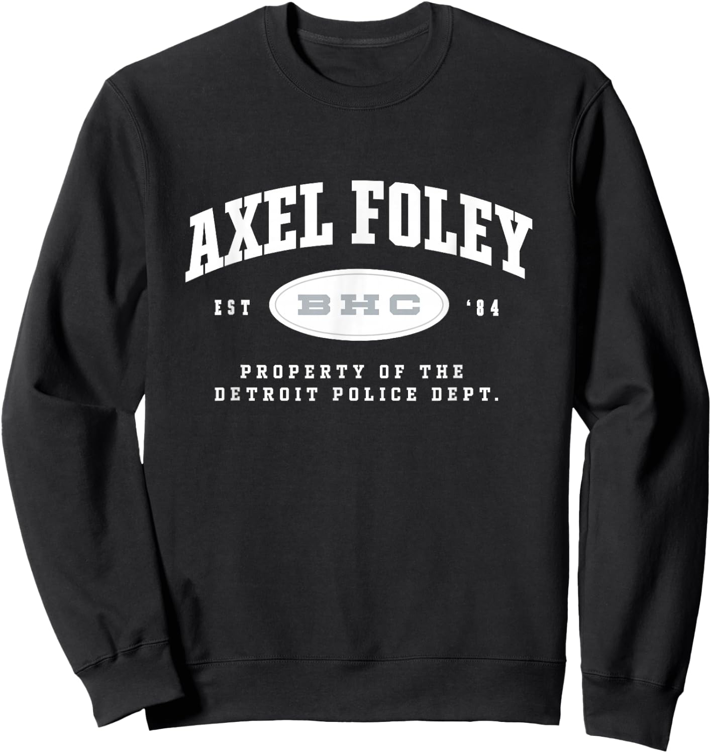 Beverly Hills Cop: Axel F Property Of Detroit Police Dept. Sweatshirt - Sweatshirt | Black