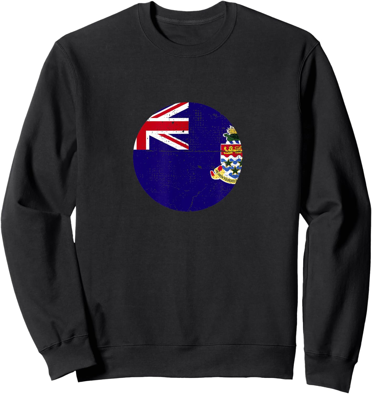Cayman Islands Vintage Caymanian Flag Sweatshirt - Sweatshirt | Black