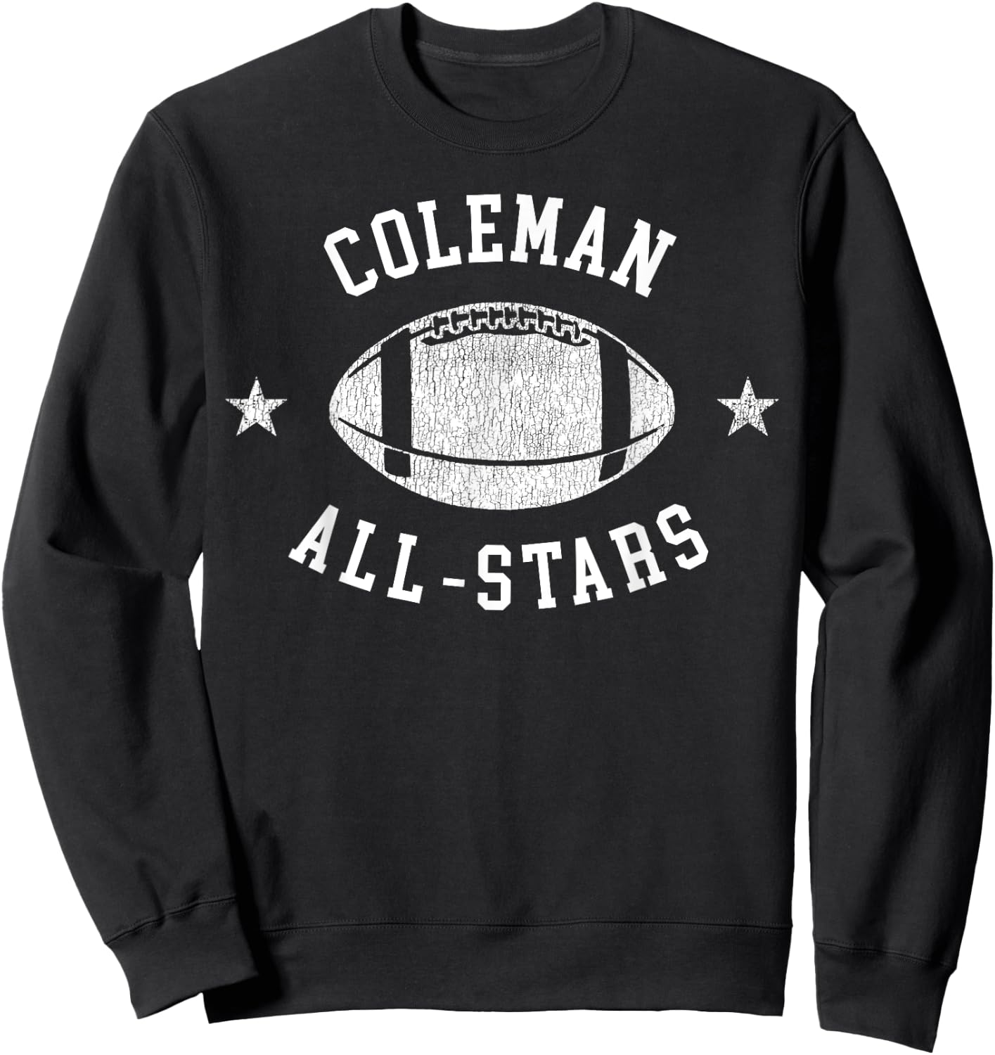 Coleman Vintage All-Stars Football Retro 80s Sweatshirt - Sweatshirt | Black