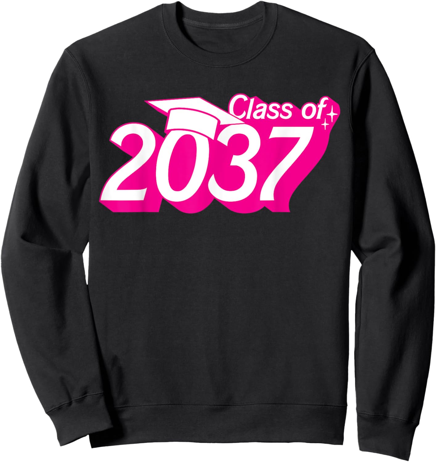 Class of 2037 First Day of School Graduation Pre-k to 12th Sweatshirt - Sweatshirt | Black