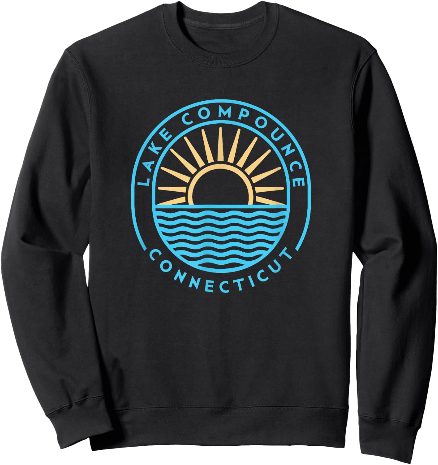 Lake Compounce Connecticut Outdoors Vintage Sweatshirt - Sweatshirt | Black