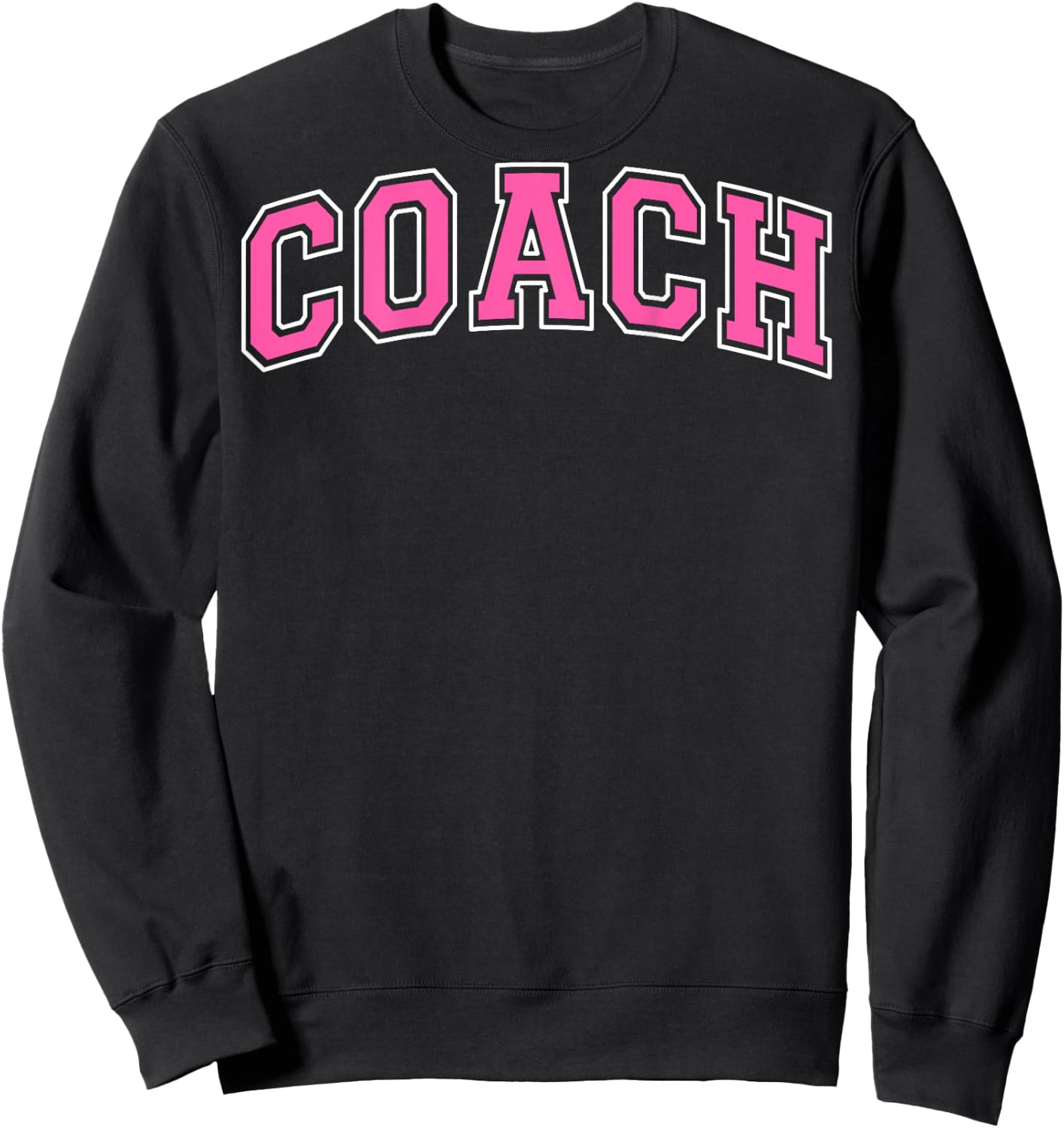 Coach Sports Trainer Vintage Pink White on the back Sweatshirt - Sweatshirt | Black