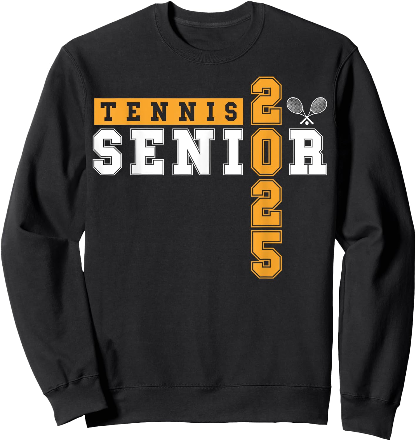 Tennis Senior Night Tennis Senior 2025 Graduation 13 Sweatshirt - Sweatshirt | Black