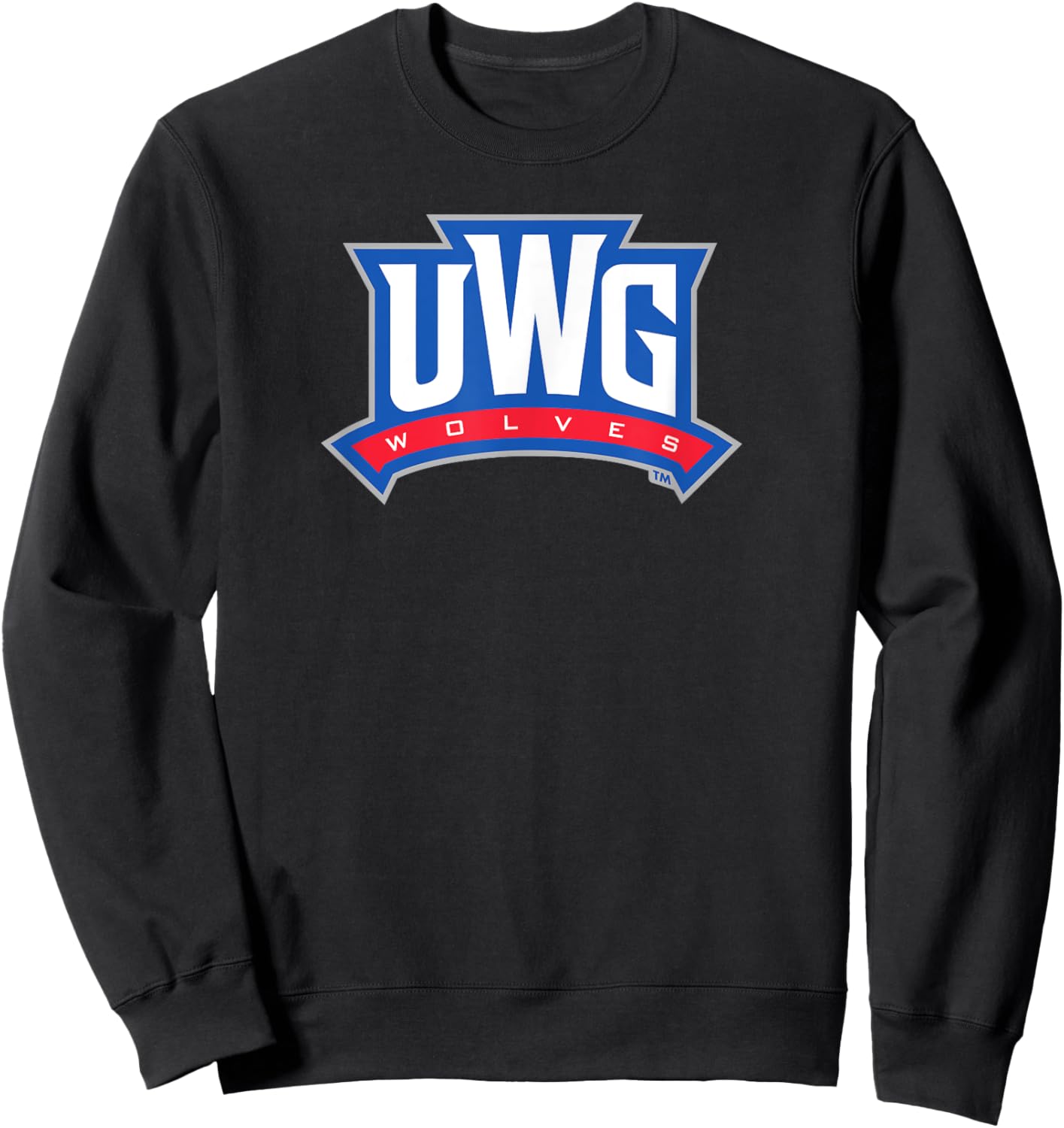 UWG Wolves Arch Athletics Wordmark Standard Sweatshirt - Sweatshirt | Black