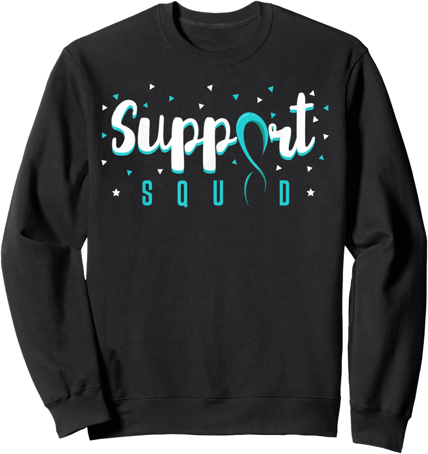Support Squad Cervical Cancer Squamous Cell Carcinomas Sweatshirt - Sweatshirt | Black