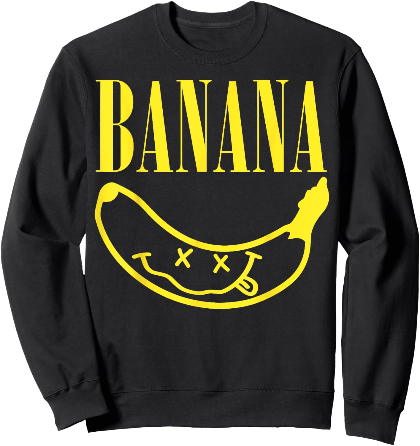 Banana Rock Band Parody For Banana And Music Lovers Sweatshirt - Sweatshirt | Black