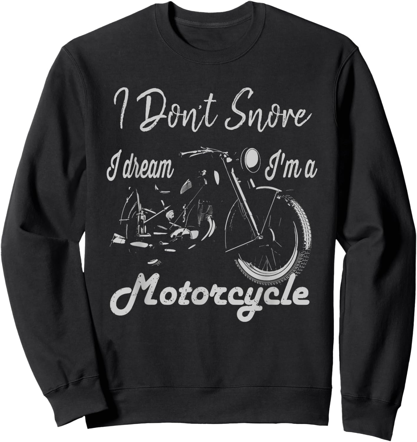 Old Motorcycle Grandpa Dad Opa Daddy Father Day Gift Sweatshirt - Sweatshirt | Black