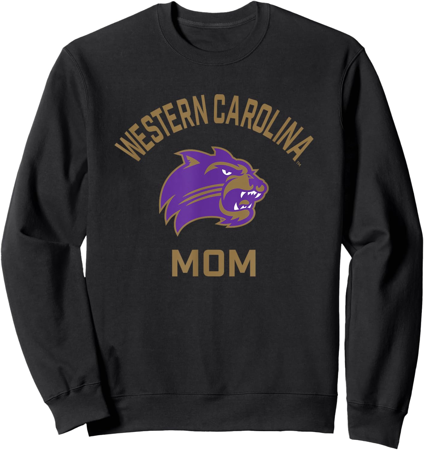 Western Carolina University Catamounts Arched Mom Sweatshirt - Sweatshirt | Black