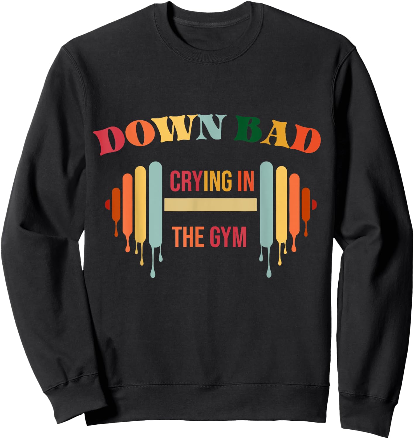 Bad Crying in the Gym Sweatshirt - Sweatshirt | Black