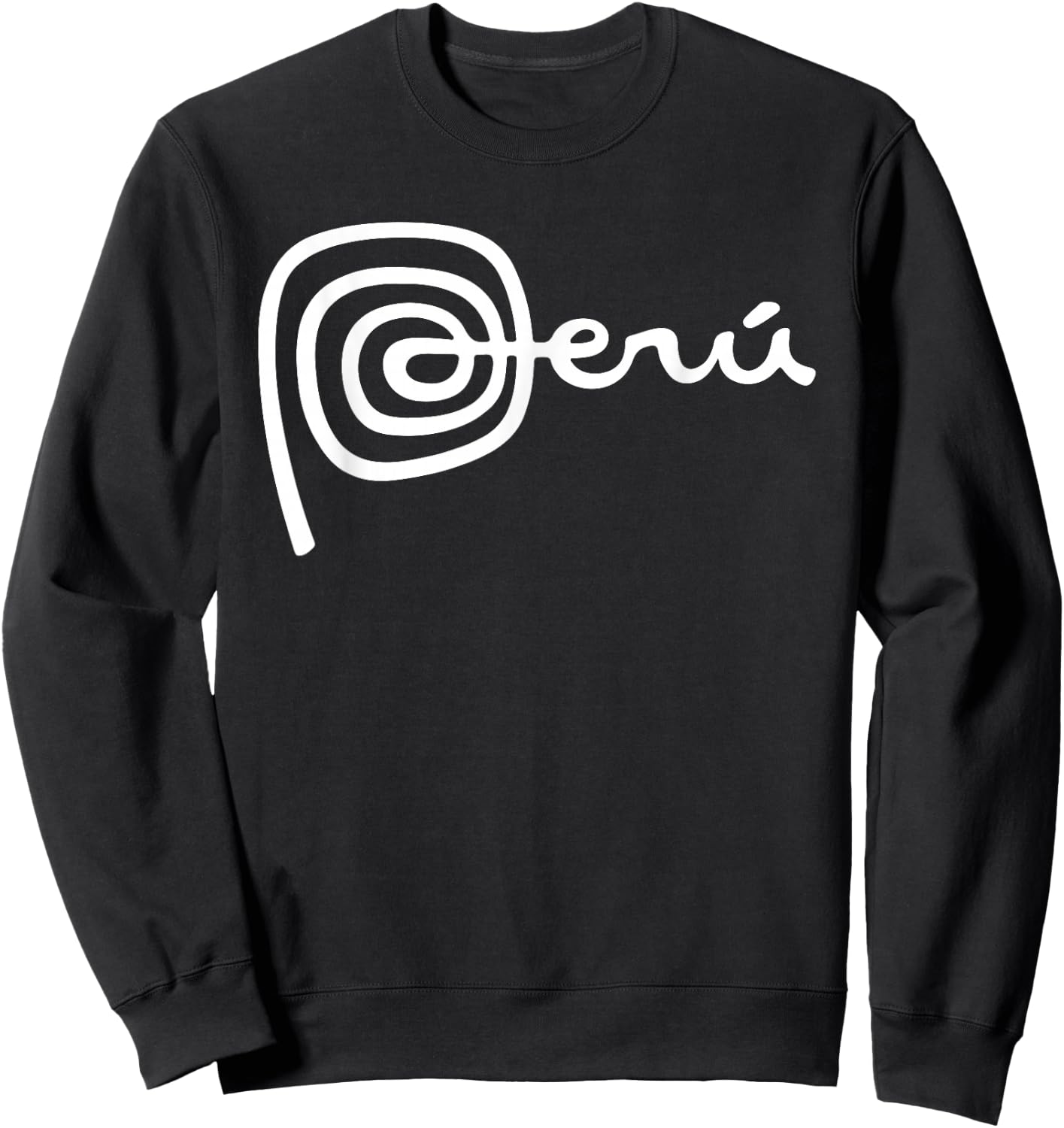 Peru Design Logo Peru Nasca Lines Men Women Kids Sweatshirt - Sweatshirt | Black