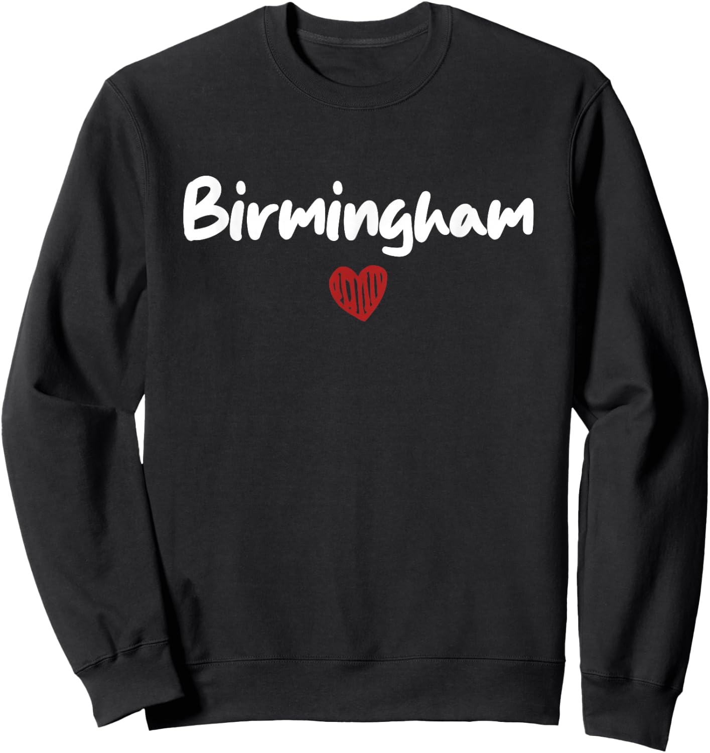 BIRMINGHAM - I Love Birmingham - Throwback Design - Classic Sweatshirt - Sweatshirt | Black