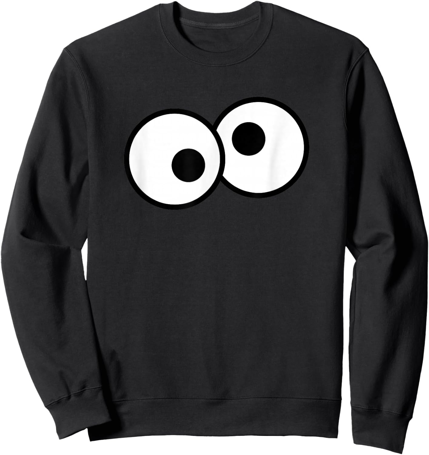 Cartoon Monster Eyes Sweatshirt - Sweatshirt | Black