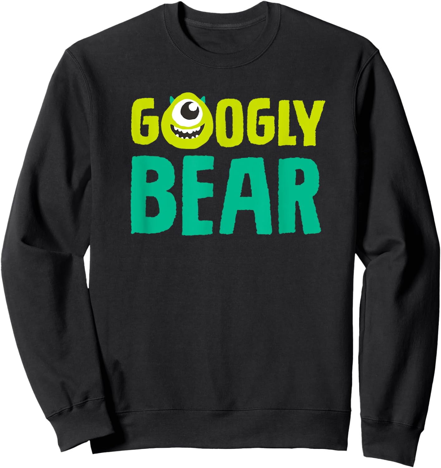 Disney and Pixar’s Monsters, Inc. Mike Wazowski Googly Bear Sweatshirt - Sweatshirt | Black