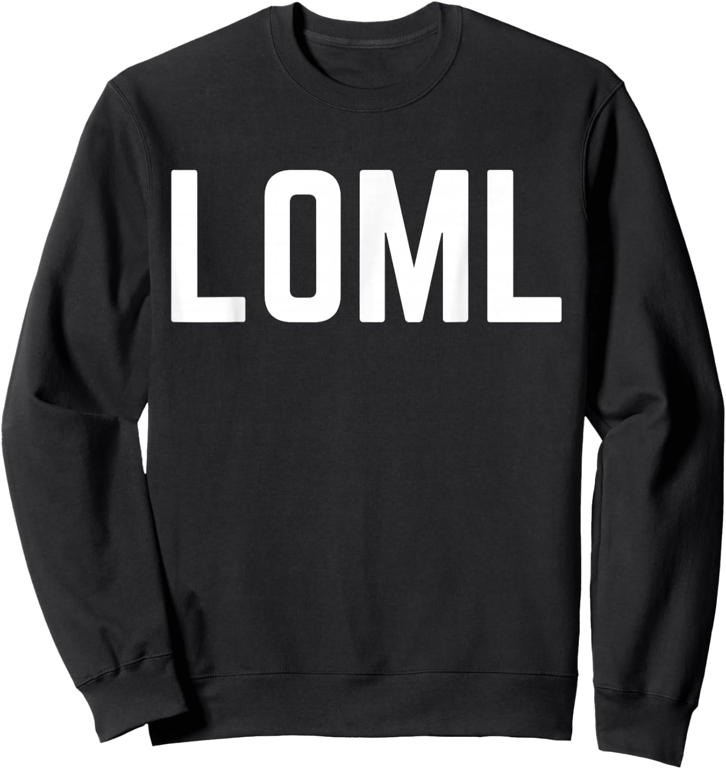 LOML Cute Couples Date, Valentines and Anniversary Sweatshirt - Sweatshirt | Black