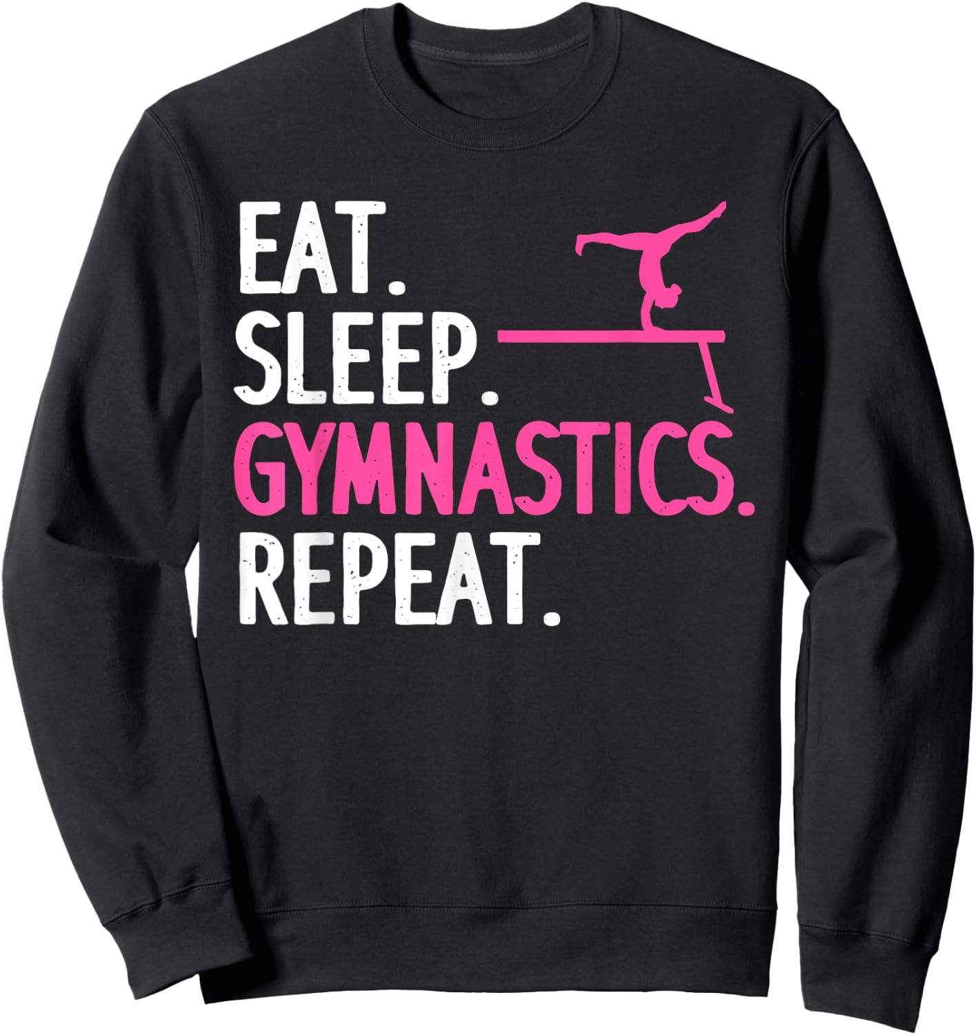Funny Gymnastics Girls Gymnast Handstand Tumbling Sweatshirt - Sweatshirt | Black