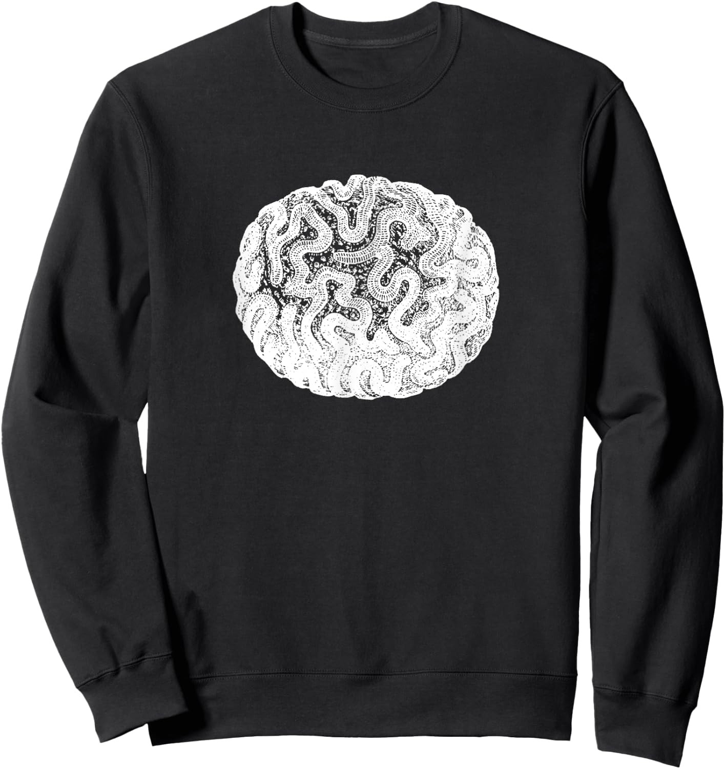 Brain Coral Ocean Marine Benthic Coral Reef Sweatshirt - Sweatshirt | Black