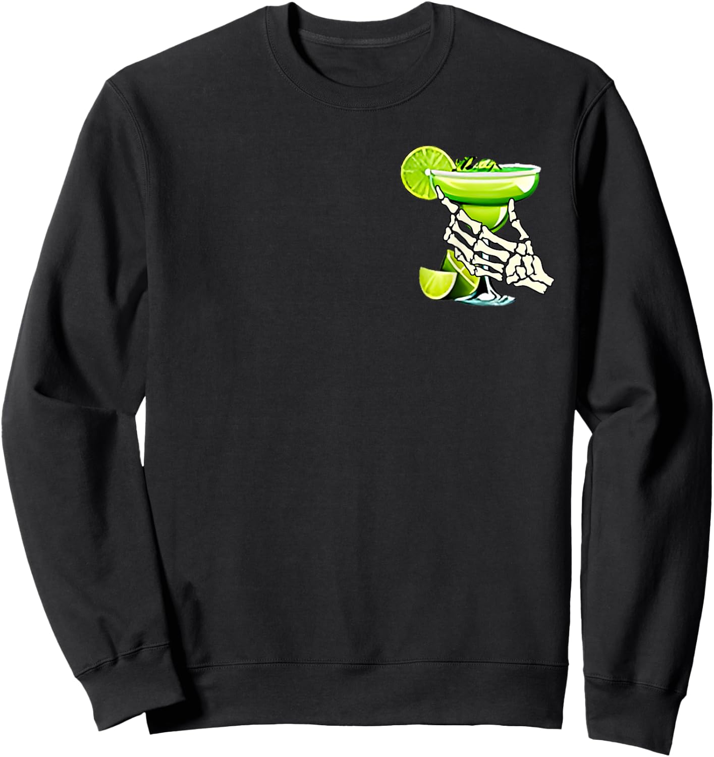 Chip Dippin Margartta Sippin Cinco De Mayo 2 sided Sweatshirt - Sweatshirt | Black