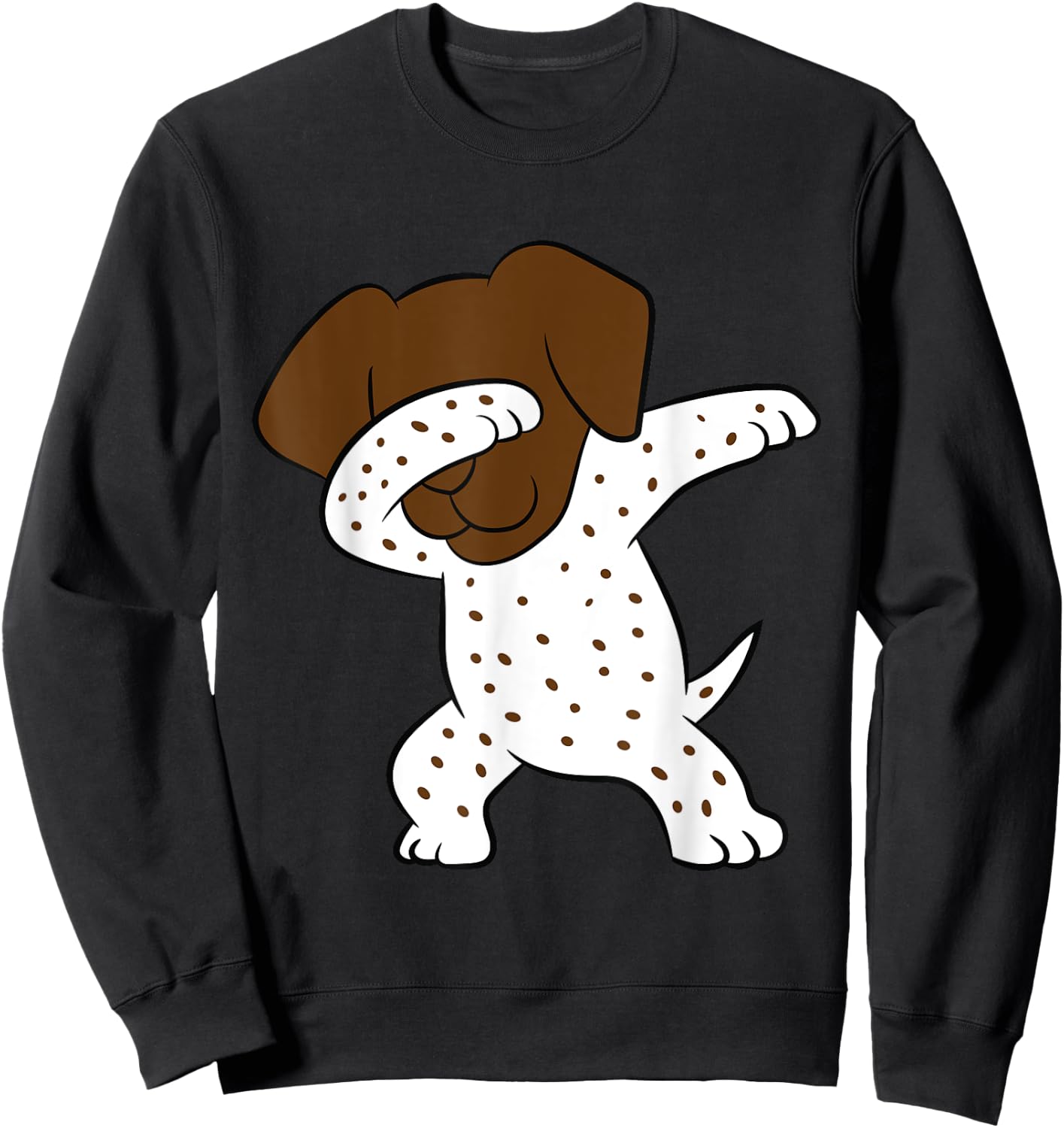 Dabbing German Shorthaired Pointer Cute Dabbing GSP Dog Sweatshirt - Sweatshirt | Black