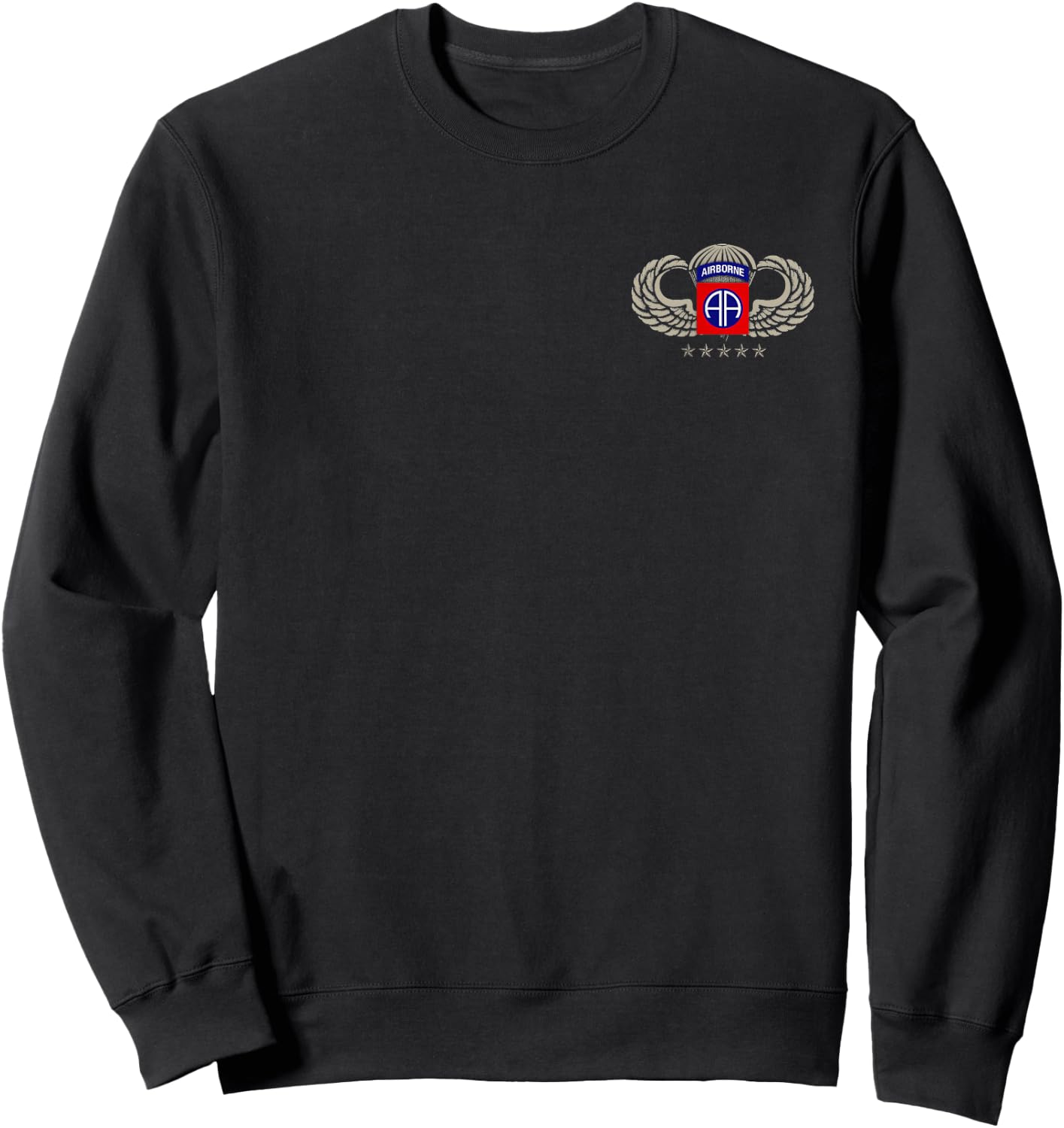82nd Army Airborne Paratrooper Division Veterans Day Sweatshirt - Sweatshirt | Black