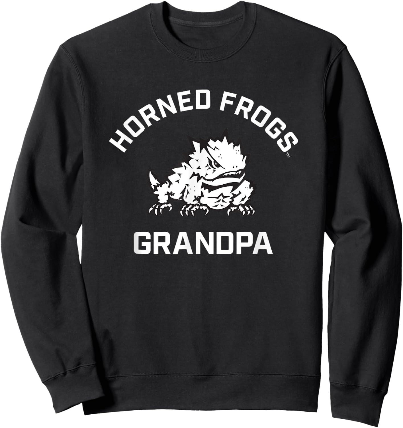 TCU Horned Frogs Arched Grandpa Sweatshirt - Sweatshirt | Black