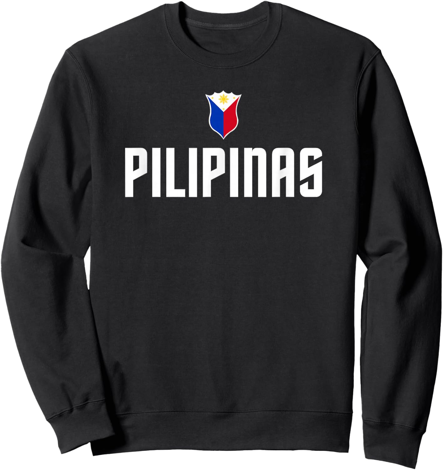 Pilipinas Basketball Wear, Gilas Philippines Casual Wear Sweatshirt - Sweatshirt | Black