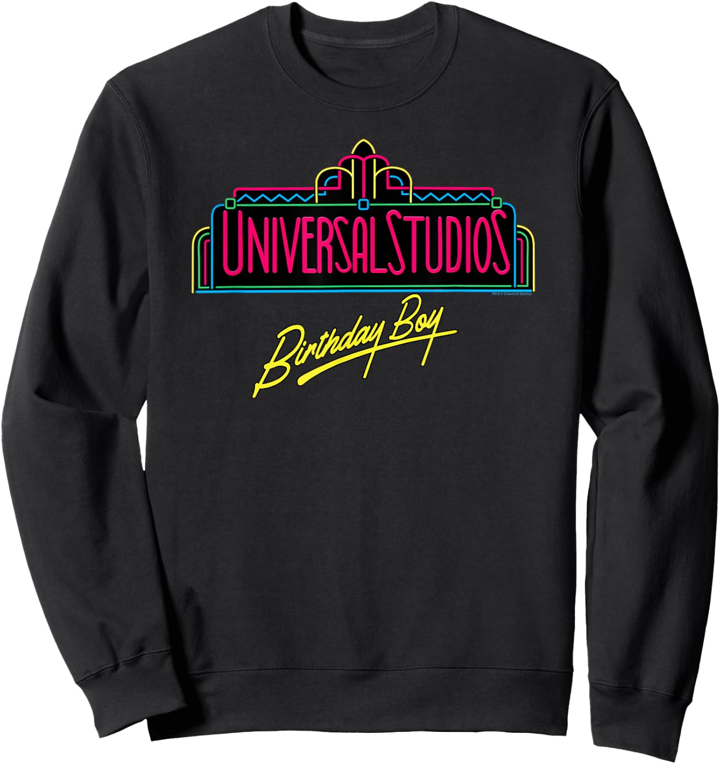 Universal Studios Marquee Birthday Boy Sweatshirt - Sweatshirt | Black