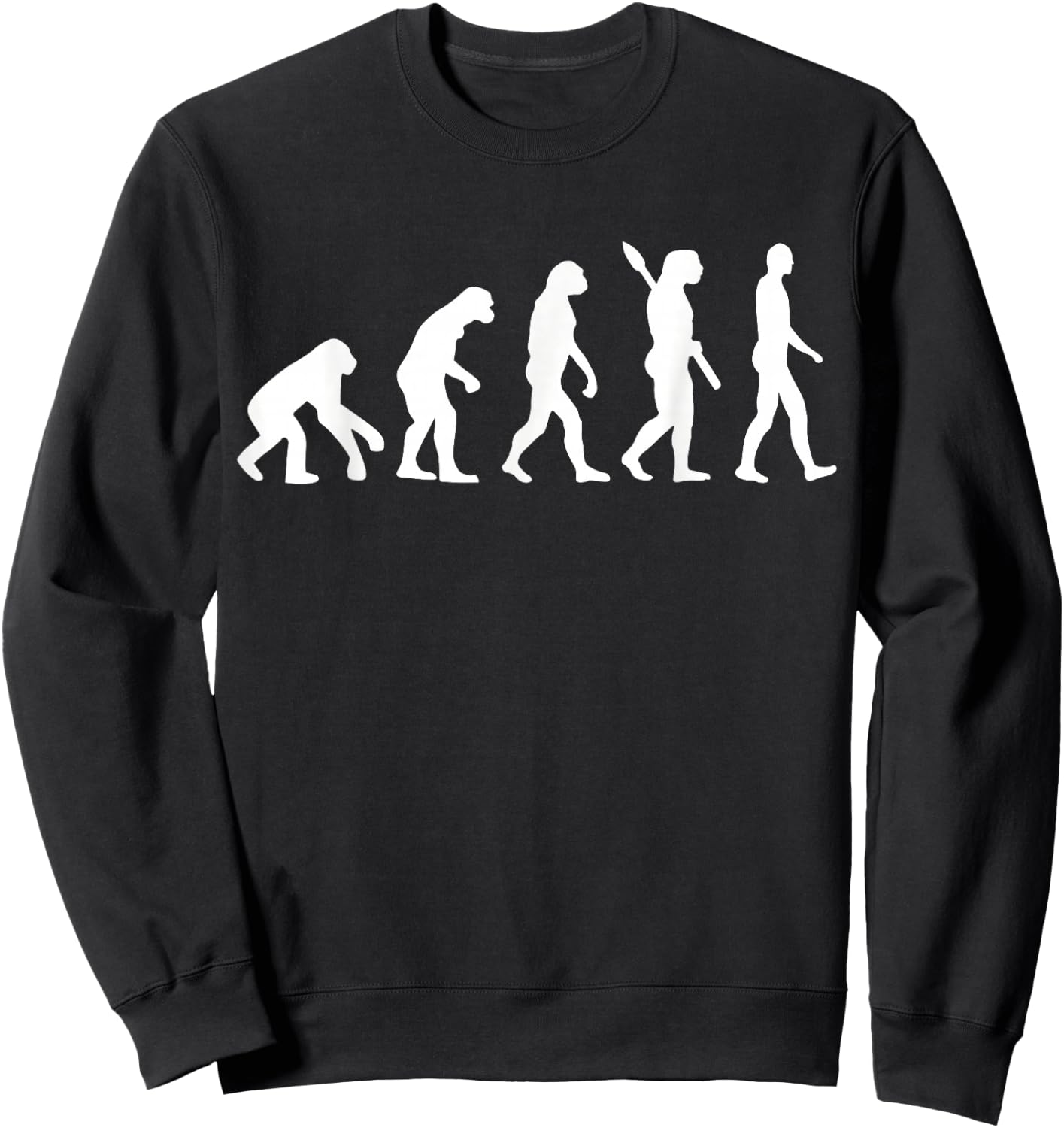Human evolution Sweatshirt - Sweatshirt | Black