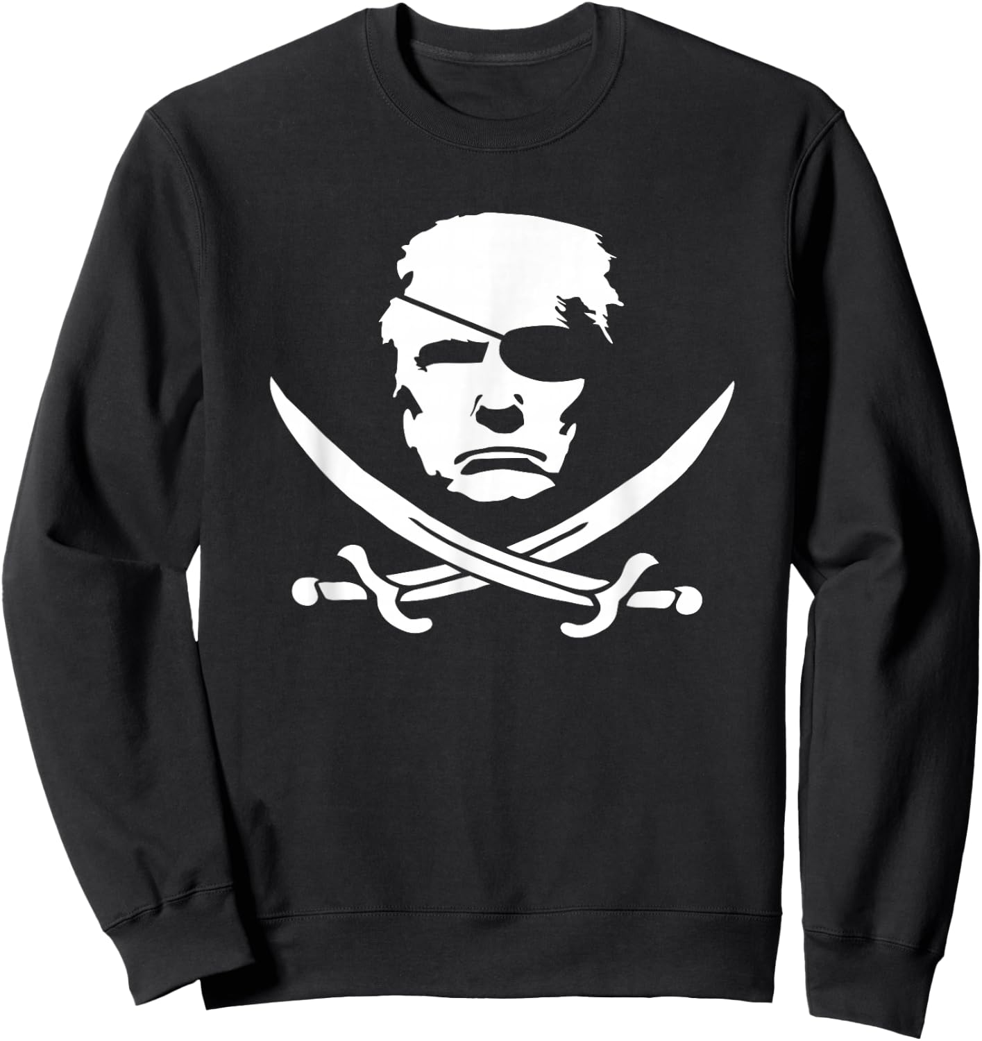 Donald Trump Pirate Funny Boating Republican Conservative Sweatshirt - Sweatshirt | Black