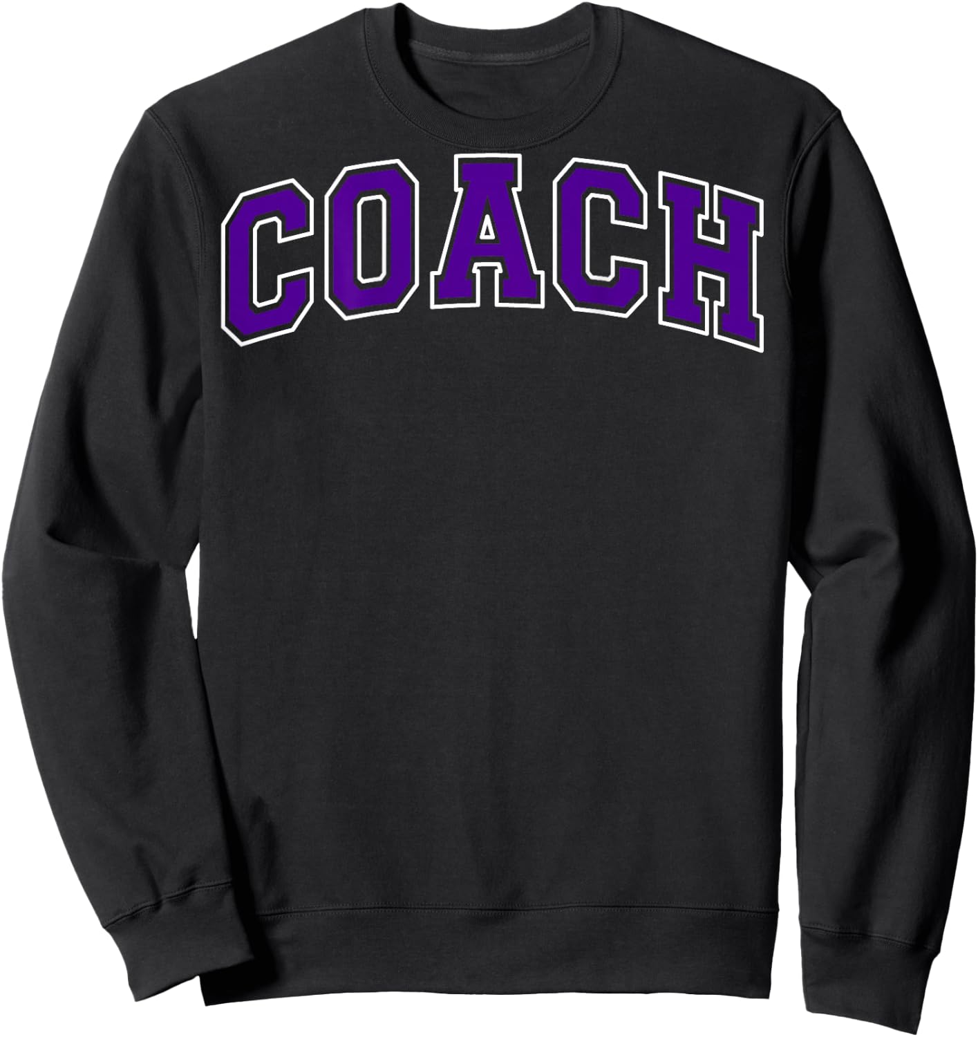 Coach Sports Trainer Vintage Purple White on the back Sweatshirt - Sweatshirt | Black