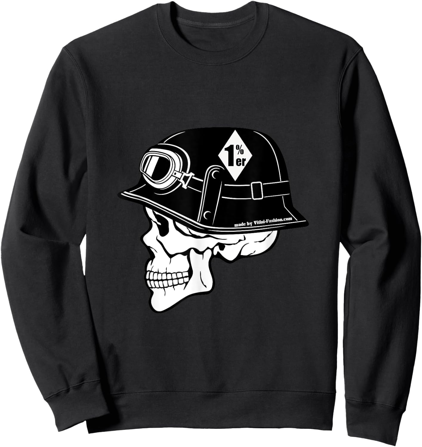 Diamond 1%, rocker, biker, motorcycle, 1 percent Sweatshirt - Sweatshirt | Black
