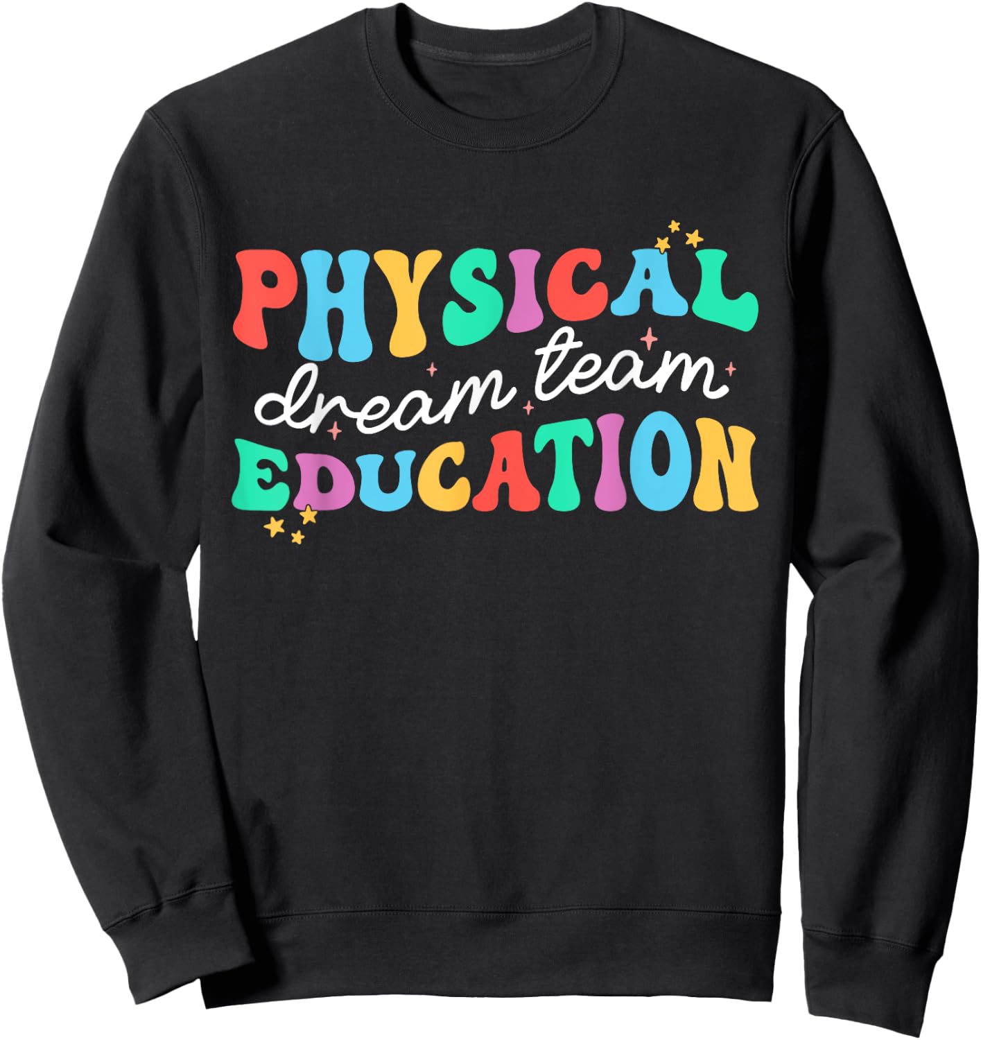 Retro Physical Education Dream Squad Team PE Teacher Women Sweatshirt - Sweatshirt | Black