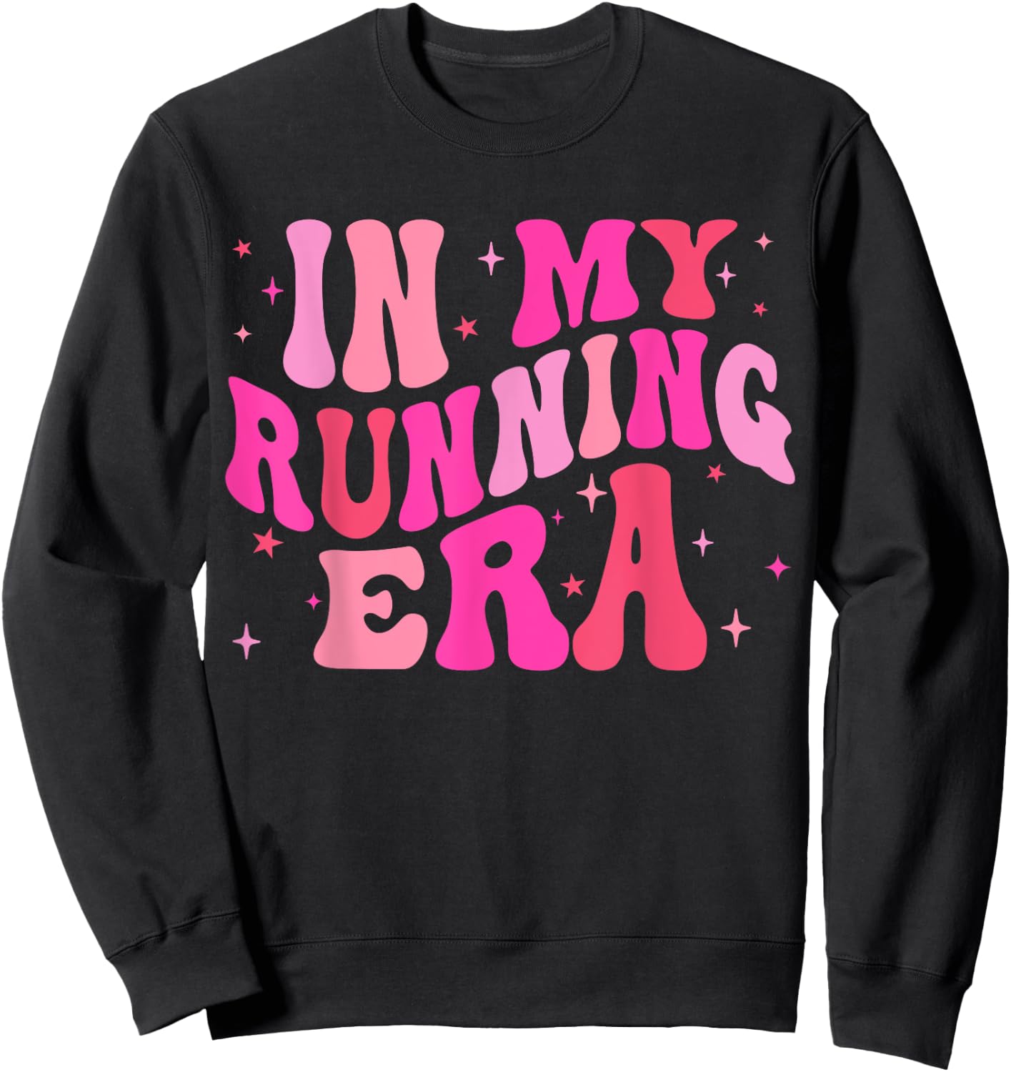 In My Running Era Running Lover Runner Squad Women Girls Sweatshirt - Sweatshirt | Black
