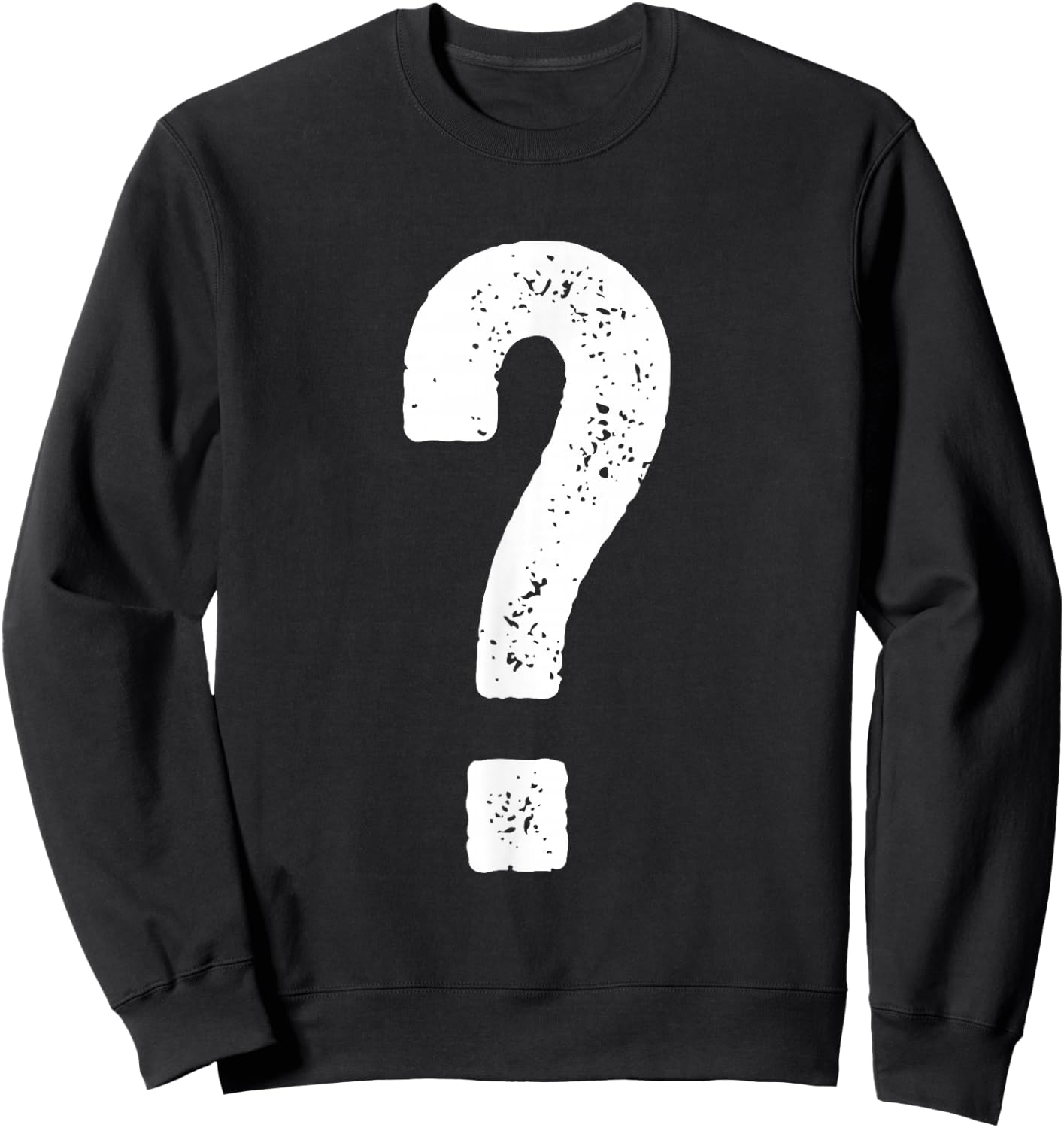 Question Mark Shirt Couple Men Women Kids Guess Who Costume Sweatshirt - Sweatshirt | Black