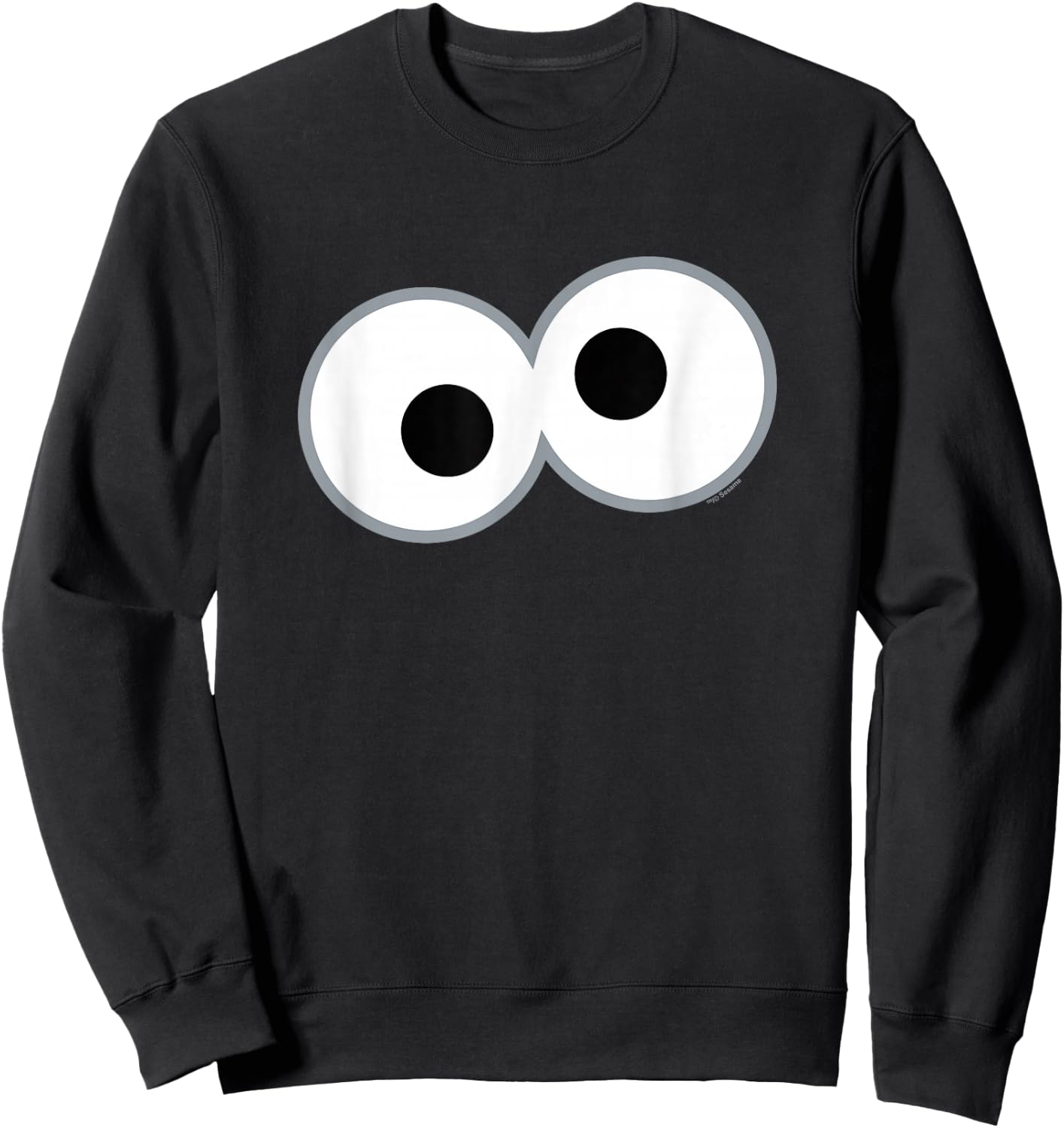 Sesame Street Cookie Monster Eyes Halloween Costume Sweatshirt - Sweatshirt | Black