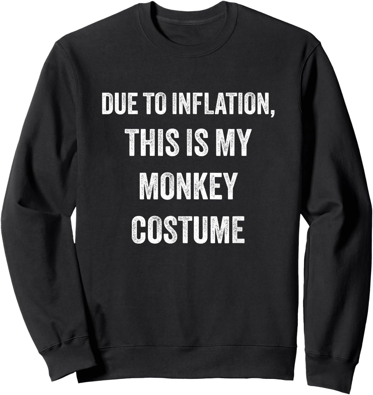 Monkey Halloween Costume Sweatshirt - Sweatshirt | Black