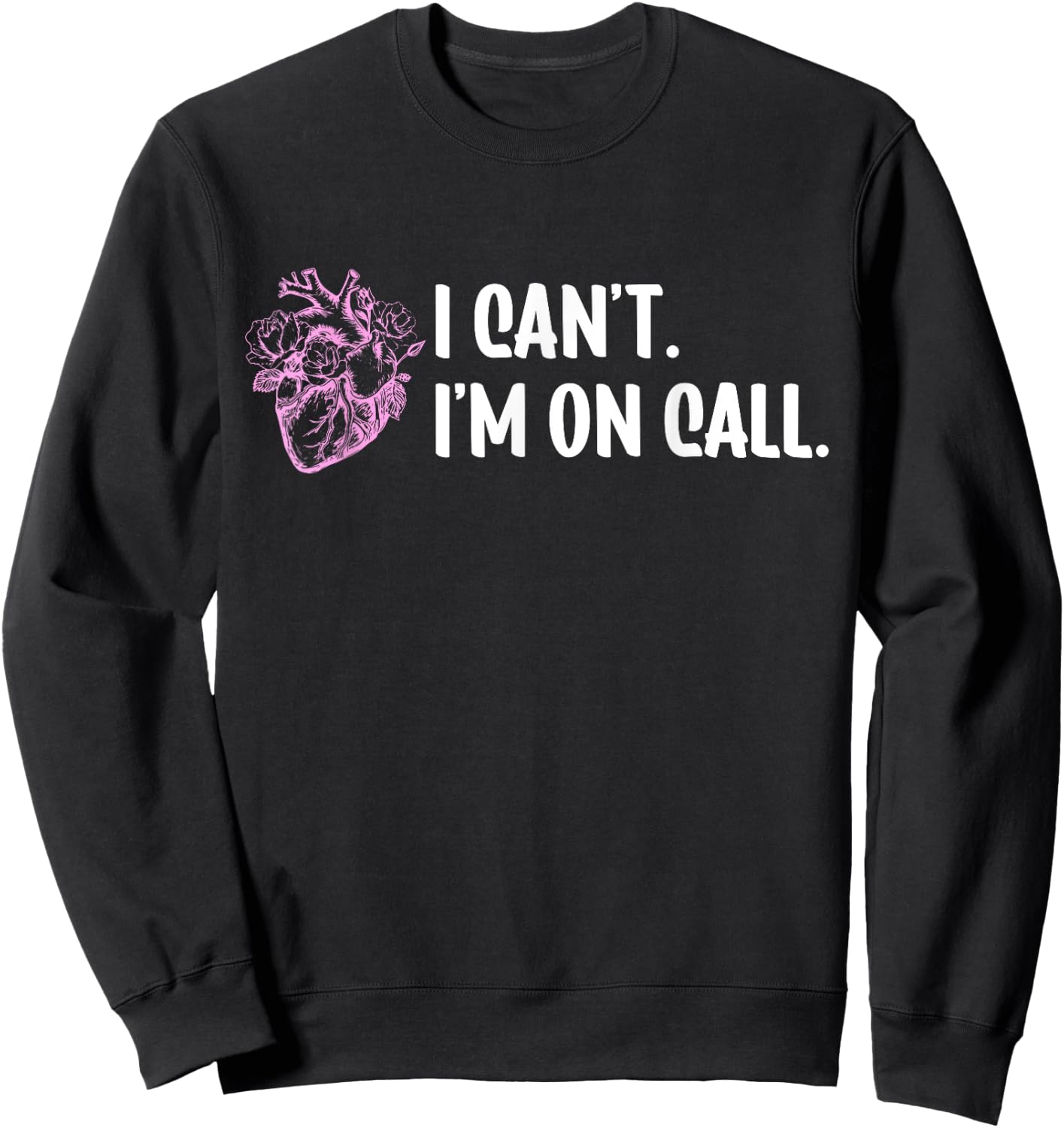 Cardiac Cath Lab Technologist Funny -Adults Black Small Modern Fun Sweatshirt - Sweatshirt | Black