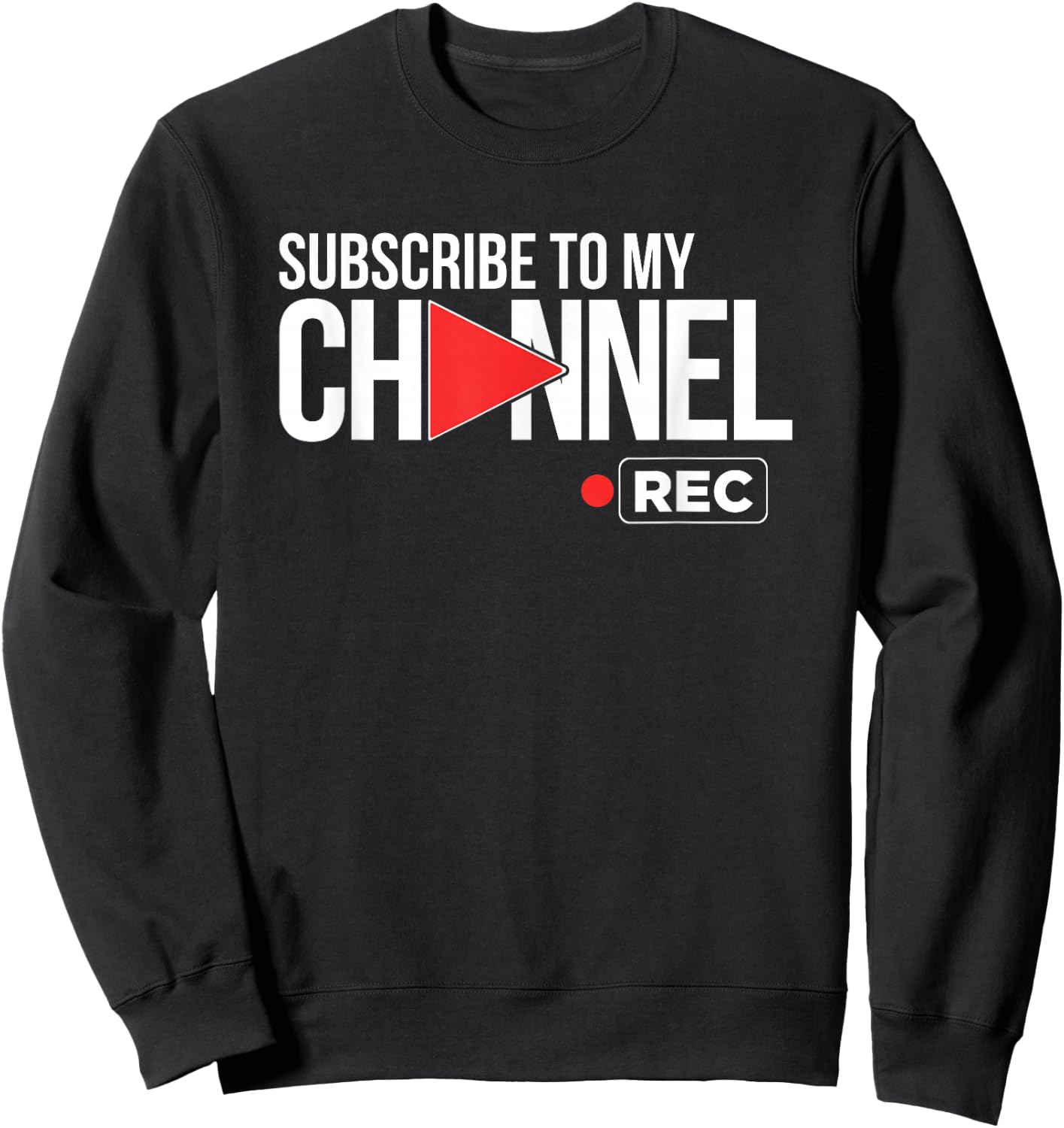 Video Sharing for Online Streaming Content Creators Sweatshirt - Sweatshirt | Black