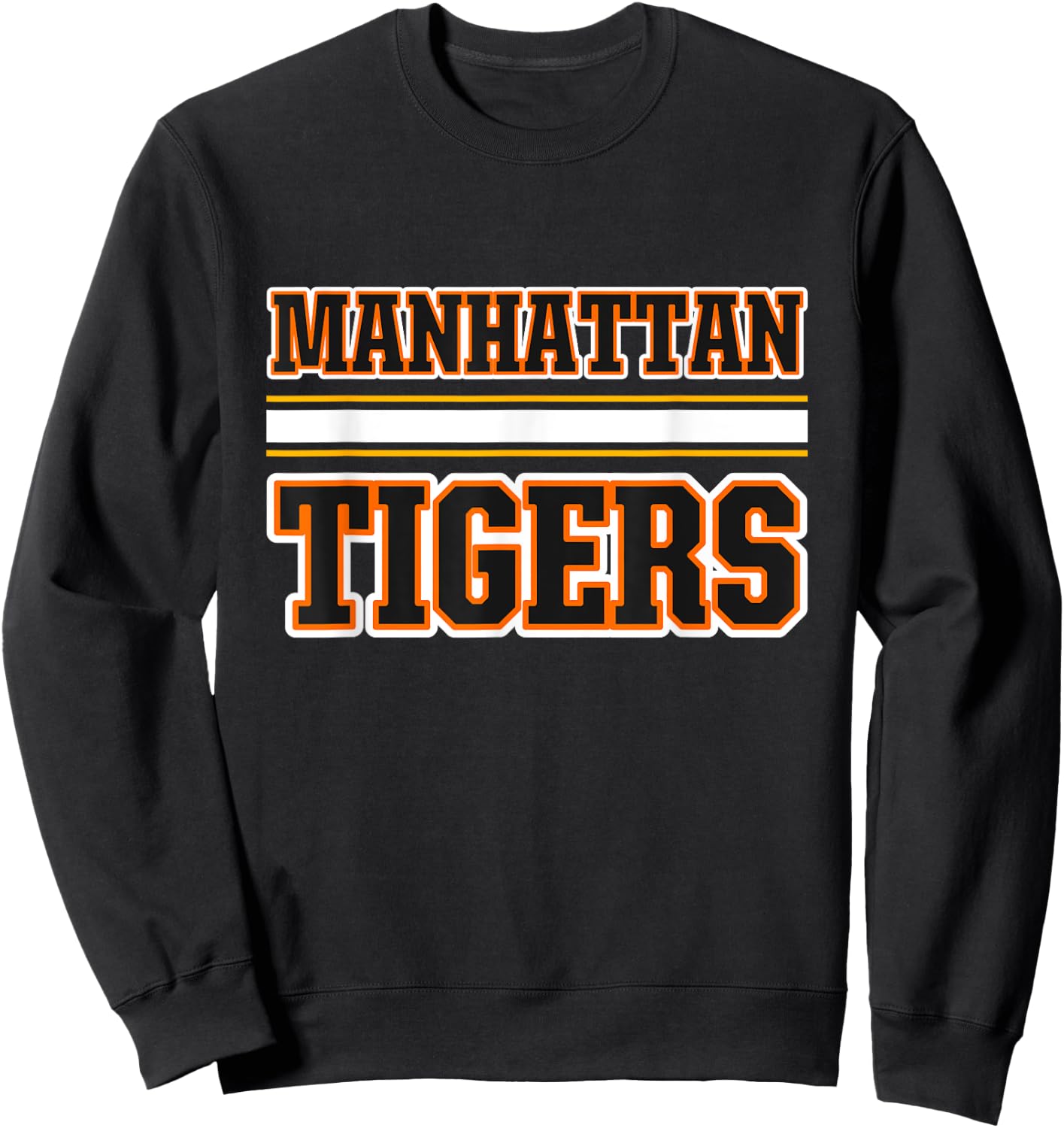 Manhattan Tigers Horizontal Stripes Sweatshirt - Sweatshirt | Black
